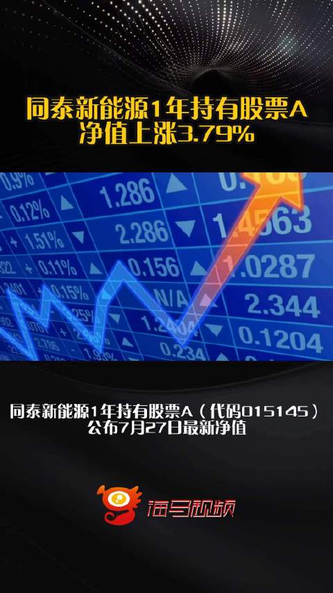 同泰新能源1年持有股票A净值上涨3.79%