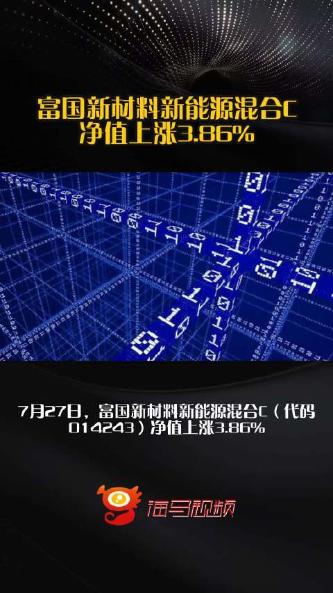 富国新材料新能源混合C净值上涨3.86%