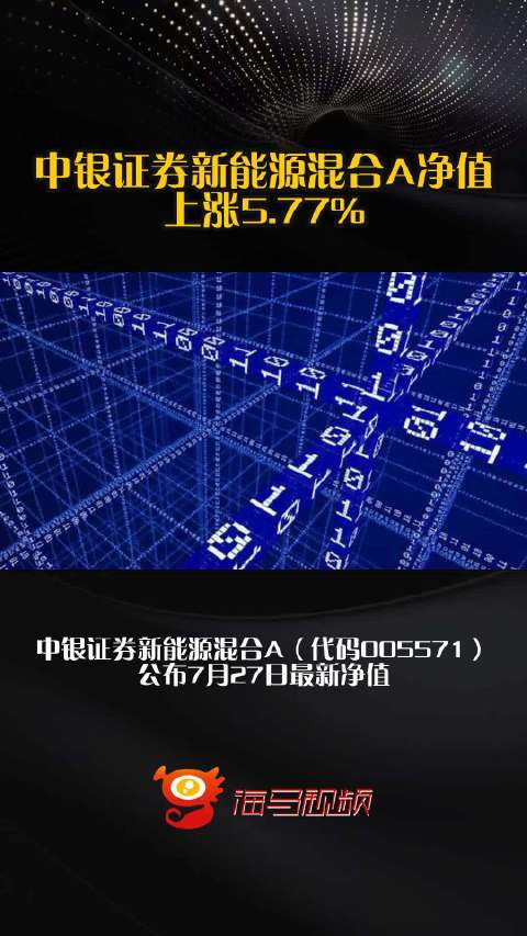 中银证券新能源混合A净值上涨5.77%