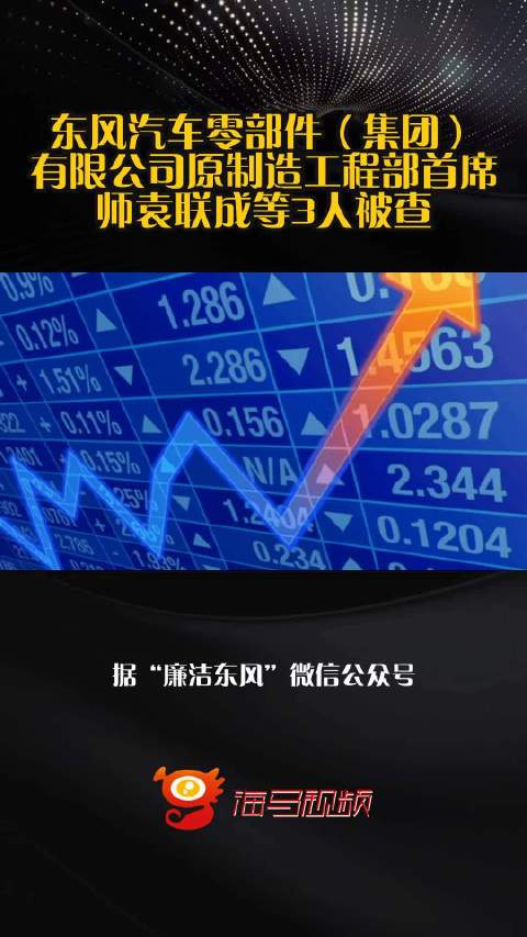 东风汽车零部件（集团）有限公司原制造工程部首席师袁联成等3人被查