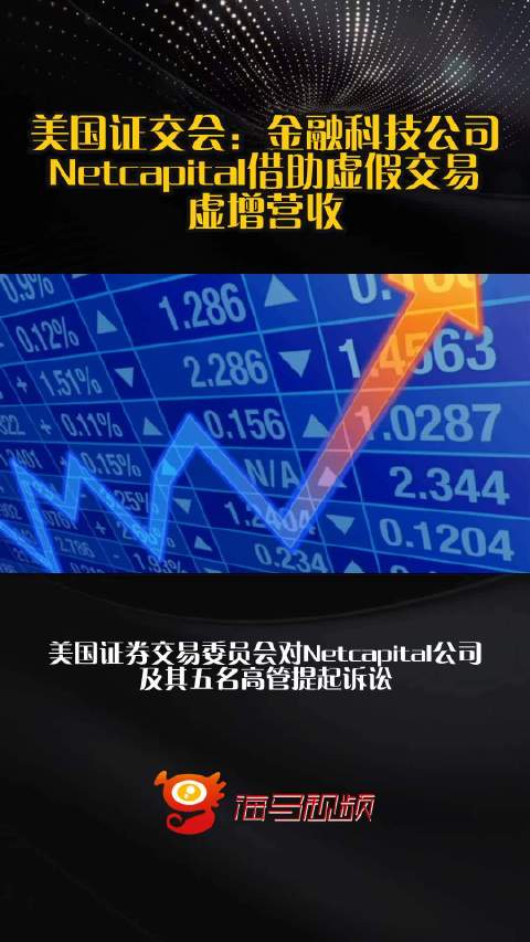 美国证交会：金融科技公司Netcapital借助虚假交易虚增营收