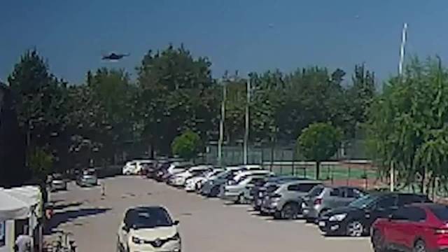 土耳其F-16战机坠毁瞬间