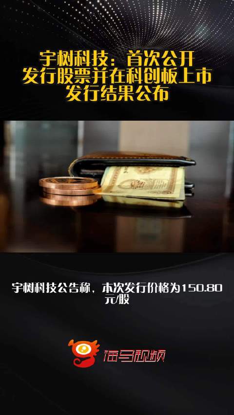 宇树科技：首次公开发行股票并在科创板上市发行结果公布