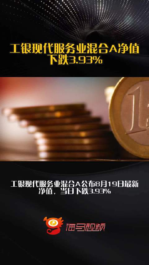 工银现代服务业混合A净值下跌3.93%