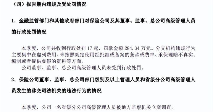 6天4罚！中华联合财险合规短板亟需补齐