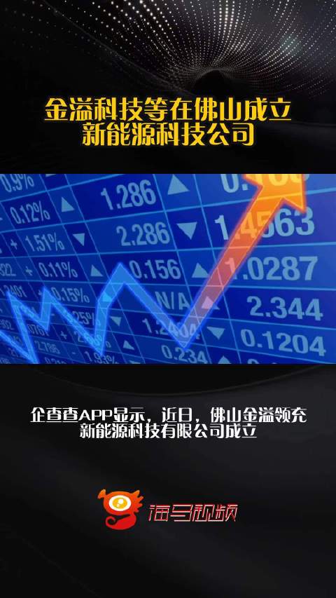 金溢科技等在佛山成立新能源科技公司