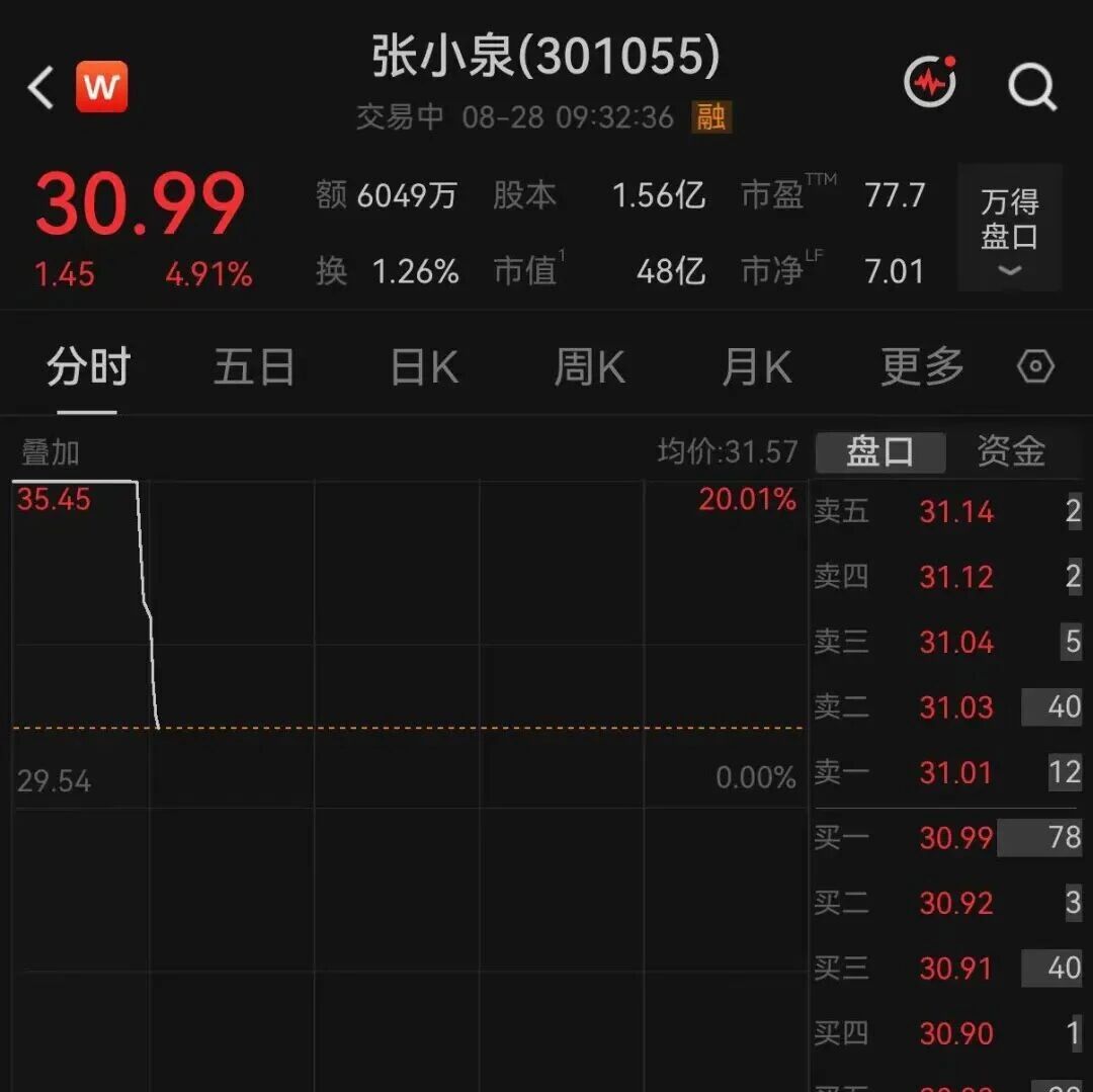 张小泉开盘暴涨超11%