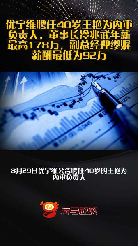 优宁维聘任40岁王艳为内审负责人，董事长冷兆武年薪最高178万，副总经理缪娓薪酬最低为92万