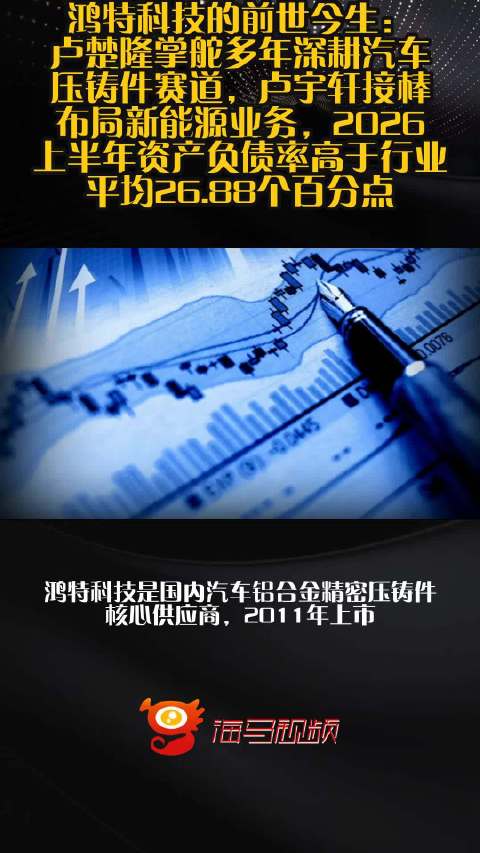 鸿特科技的前世今生：卢楚隆掌舵多年深耕汽车压铸件赛道，卢宇轩接棒布局新能源业务，2026上半年资产负债率高于行业平均26.88个百分点