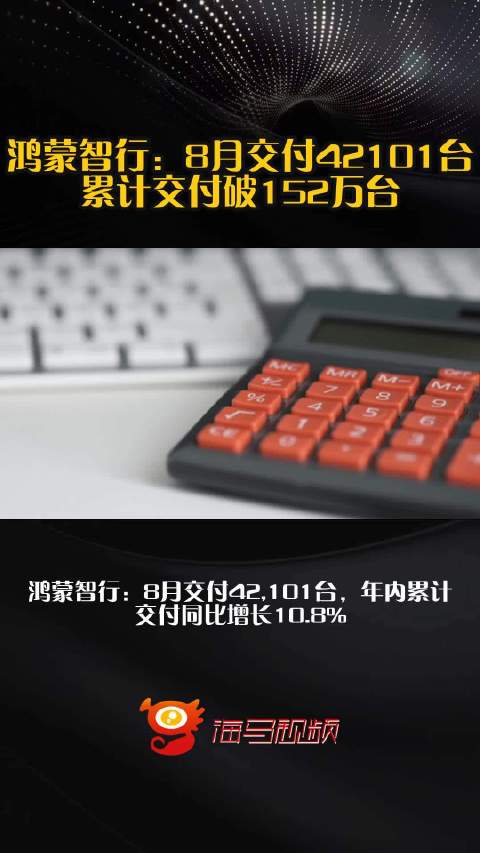 鸿蒙智行：8月交付42101台累计交付破152万台