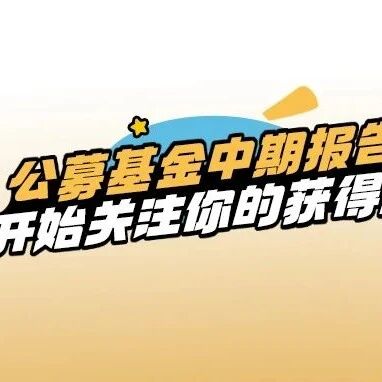 公募基金中期报告：开始关注您的获得感