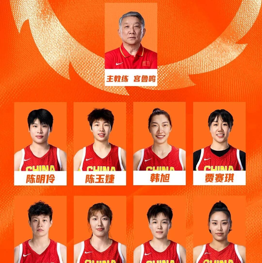 中国队女篮世界杯12人名单公布，李月汝护照遗失将缺席