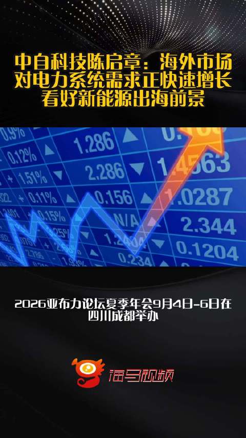 中自科技陈启章：海外市场对电力系统需求正快速增长，看好新能源出海前景