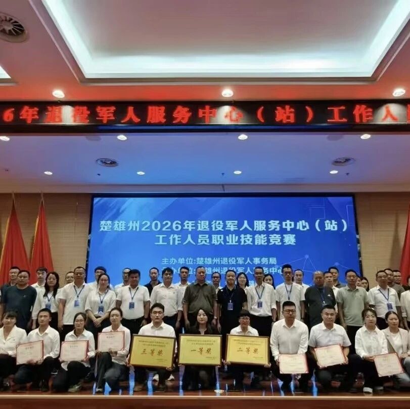 武定县在全州退役军人服务中心（站）工作人员职业技能竞赛中荣获团体赛一等奖