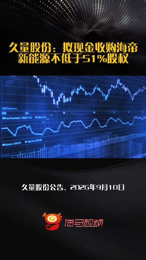 久量股份：拟现金收购海帝新能源不低于51%股权