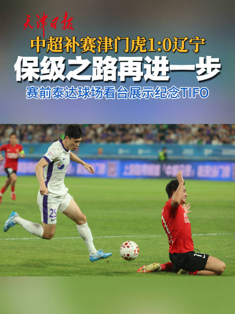 津门虎赛前泰达球场展示纪念TIFO，保级之路再进一步