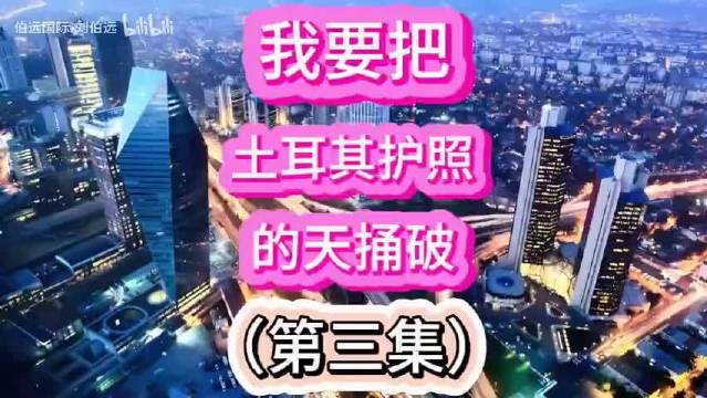 我要把土耳其护照的天捅破（第三集）