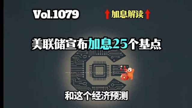 第1079集：美联储加息25个基点美联储加息 美联储宣布加息25个基点 美联储银行 鲍威尔称支持3月加息25个基点