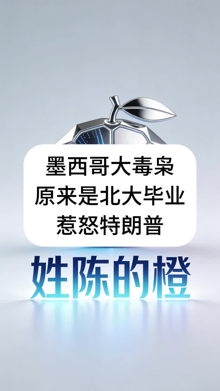北大毕业的墨西哥大毒枭惹怒特朗普