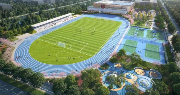东滩市民健身中心建设有序推进，预计明年年中交付