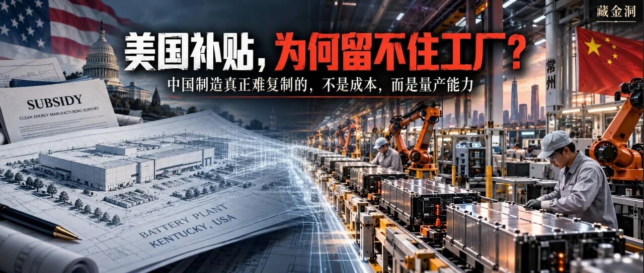 美国补贴,为何留不住工厂? 美国补贴,为何留不住工厂?