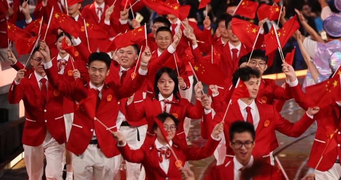 共赴技能之约,多图直击世界技能大赛开幕式入场仪式 共赴技能之约,多图直击世界技能大赛开幕式入场仪式