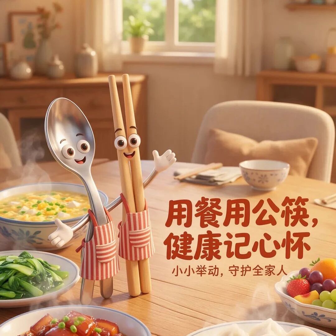 【公益微海报·健康食语】公勺公筷,守护餐桌健康 【公益微海报·健康食语】公勺公筷,守护餐桌健康