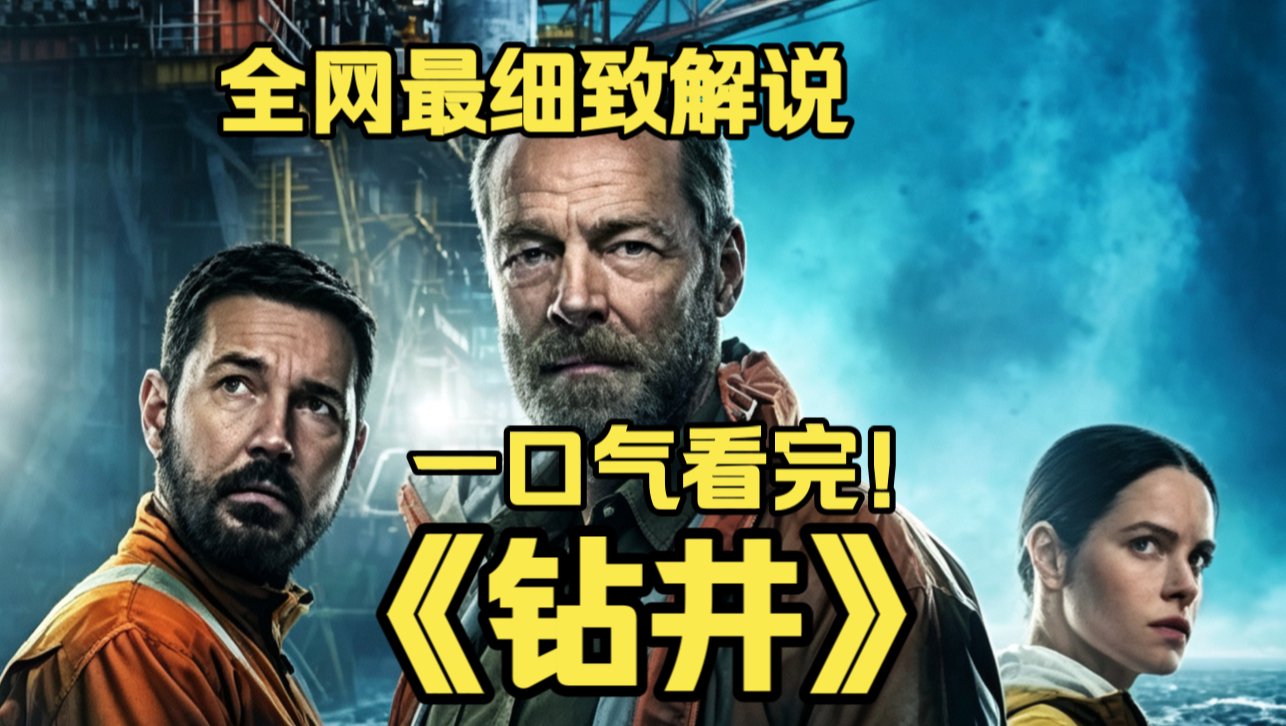 一口气看完4K画质神作《钻井》英国超自然惊悚剧！北海石油钻井平台，被诡异迷雾封锁，通讯中断，海底未知力量苏醒，平台众人陷
