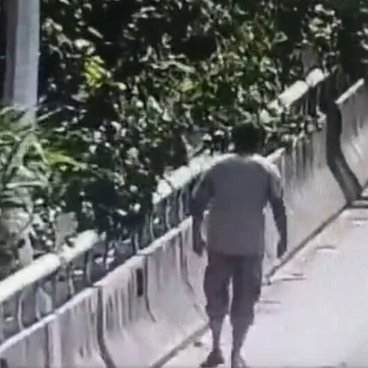 货车司机被江景吸引，将车停在服务区后徒步逆行走上高速桥拍照，民警将其带离，发现其竟穿拖鞋开车