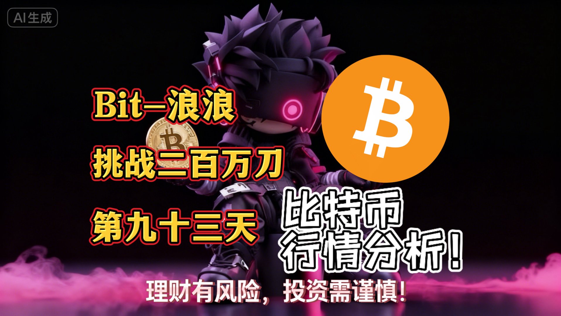 Bit-浪浪挑战二百万刀第九十三天（9/27实盘记录）9.27日内行情分析