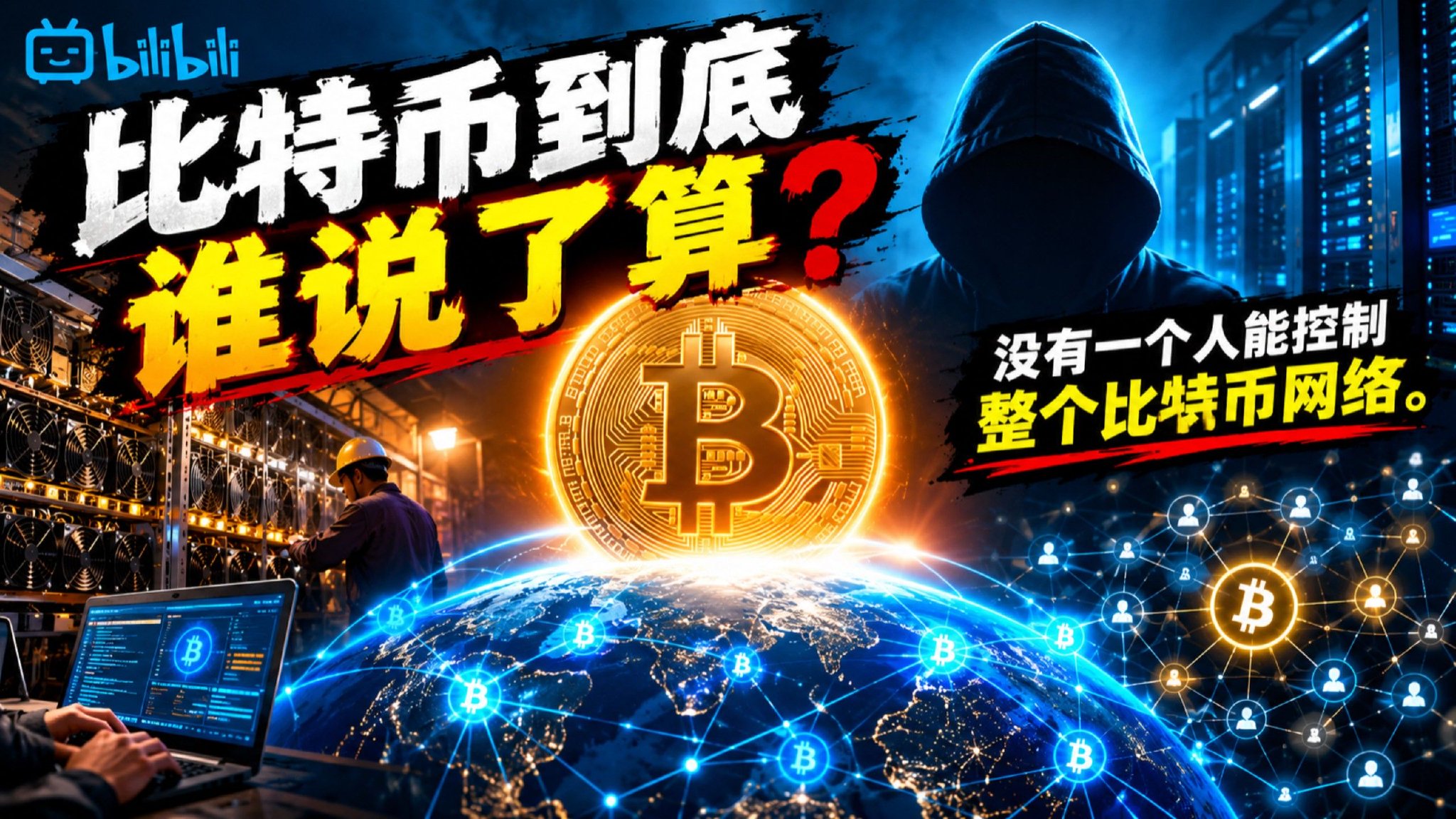 谁真正控制比特币？答案可能出乎你意料！₿