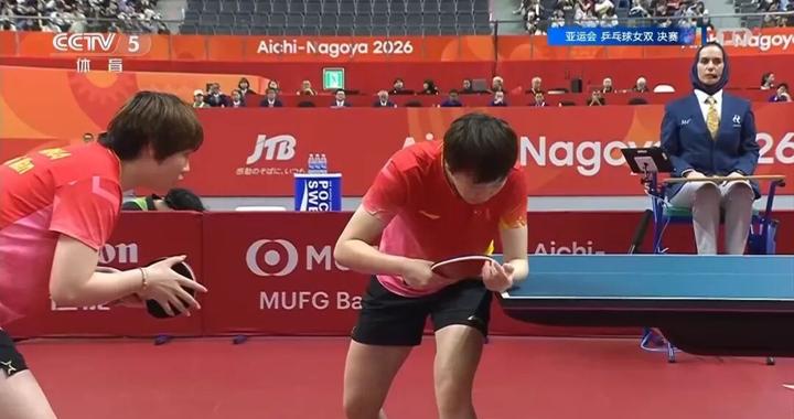 蒯曼/王曼昱4比0横扫日本组合张本美和/早田希娜，夺得亚运会乒乓球女双金牌