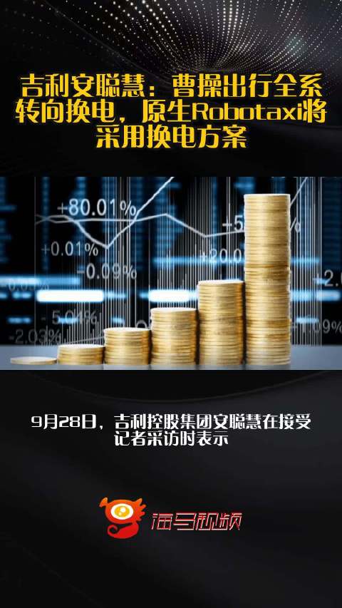 吉利安聪慧：曹操出行全系转向换电，原生Robotaxi将采用换电方案