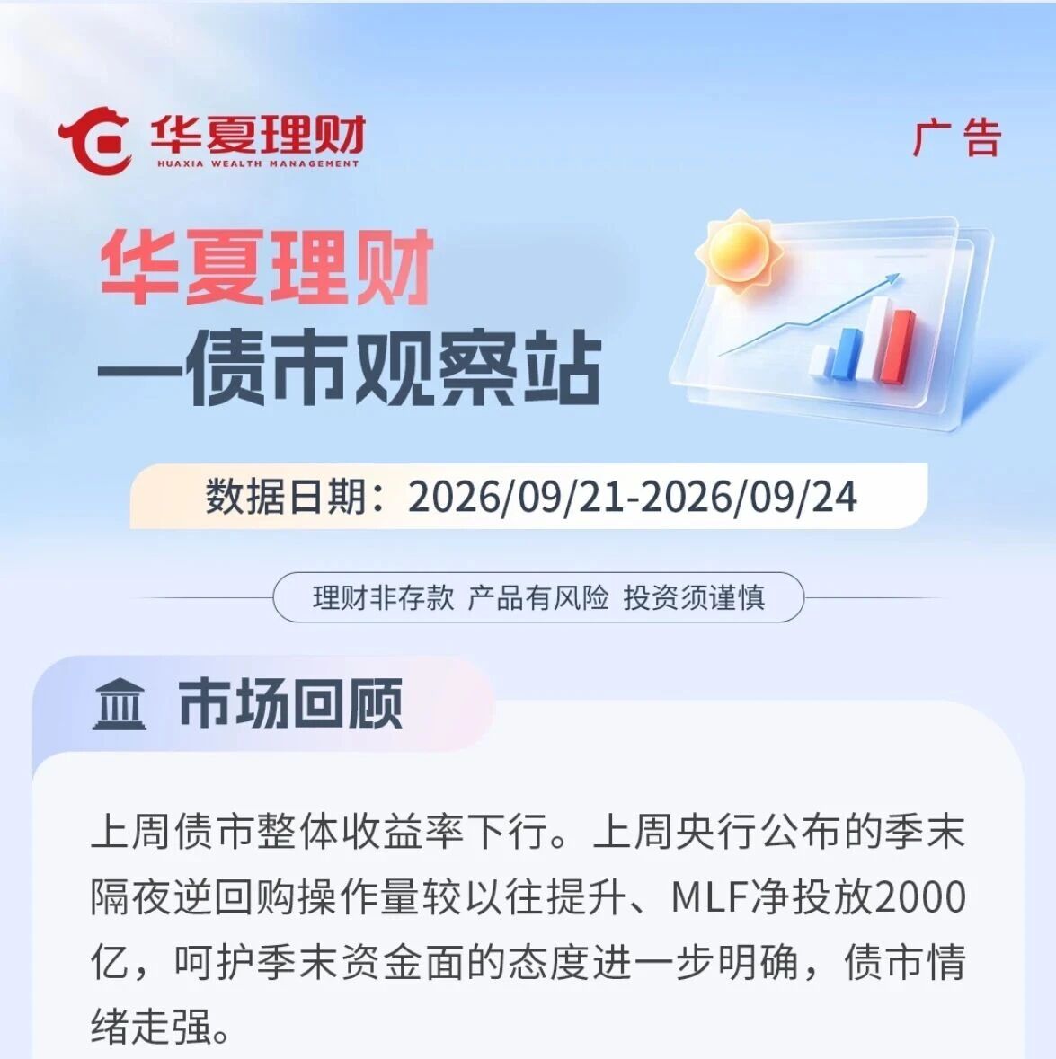 债市观察站 | 央行呵护季末资金面，债市走强后节前或震荡