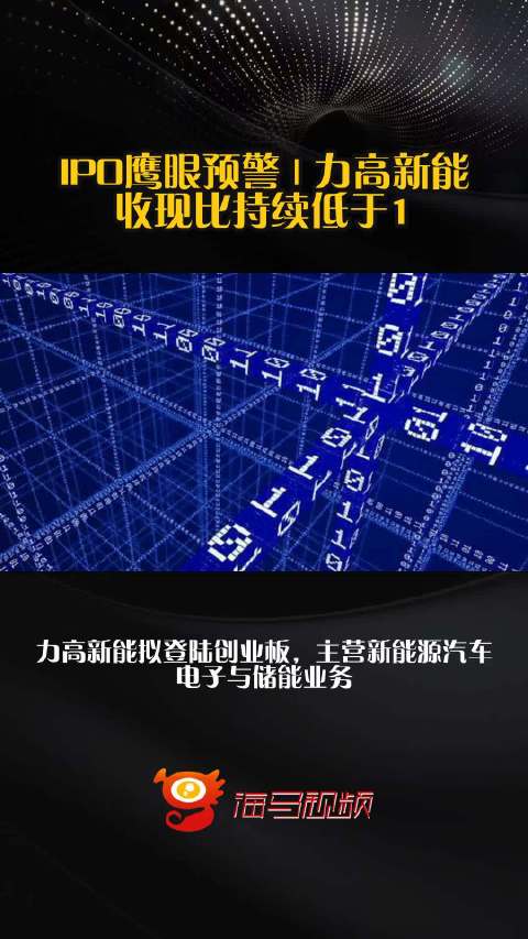IPO鹰眼预警 | 力高新能收现比持续低于1