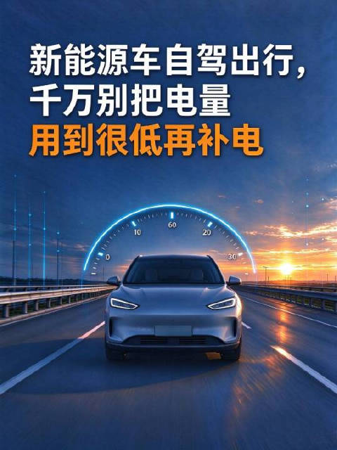 新能源车自驾出行，千万别把电量用到很低再补电