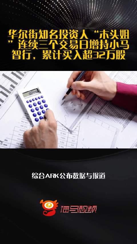 华尔街知名投资人“木头姐”连续三个交易日增持小马智行，累计买入超32万股