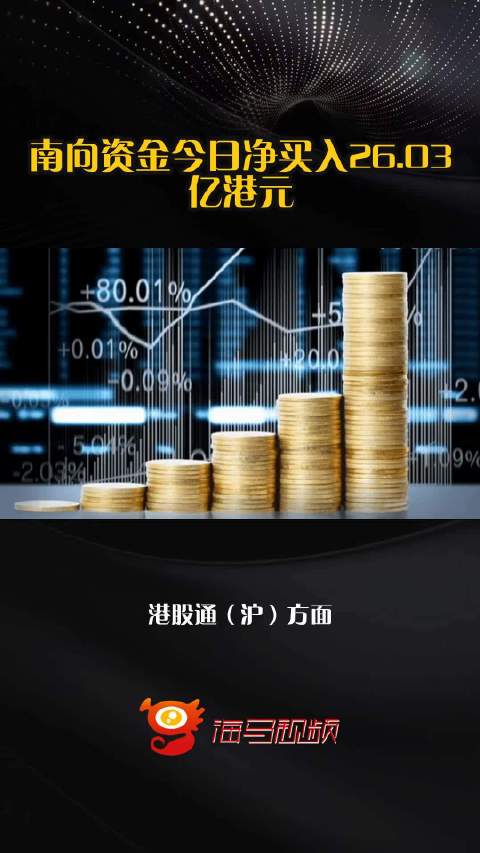 南向资金今日净买入26.03亿港元