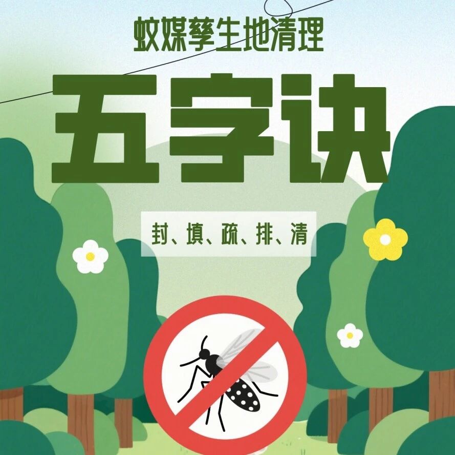预防“两热”!清理蚊虫孳生地,牢记“五字诀” 预防“两热”!清理蚊虫孳生地,牢记“五字诀”