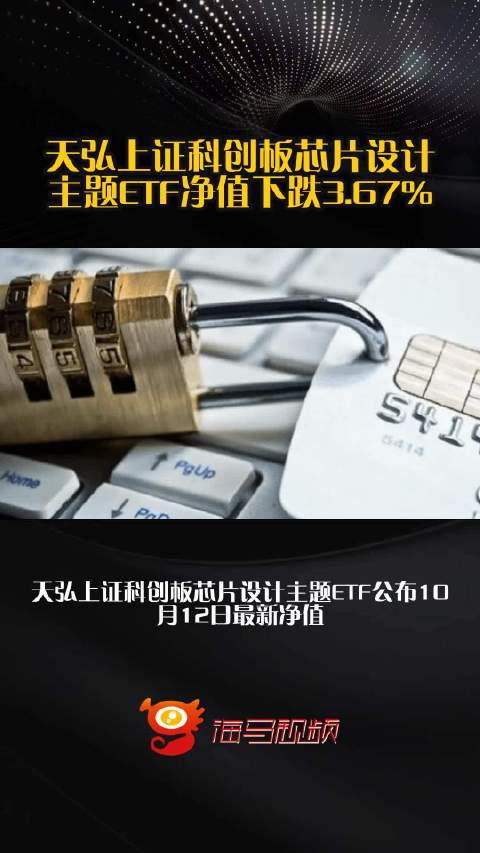 天弘上证科创板芯片设计主题ETF净值下跌3.67%