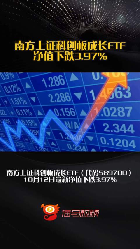 南方上证科创板成长ETF净值下跌3.97%
