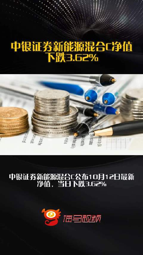 中银证券新能源混合C净值下跌3.62%