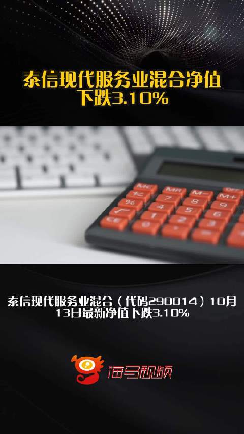 泰信现代服务业混合净值下跌3.10%