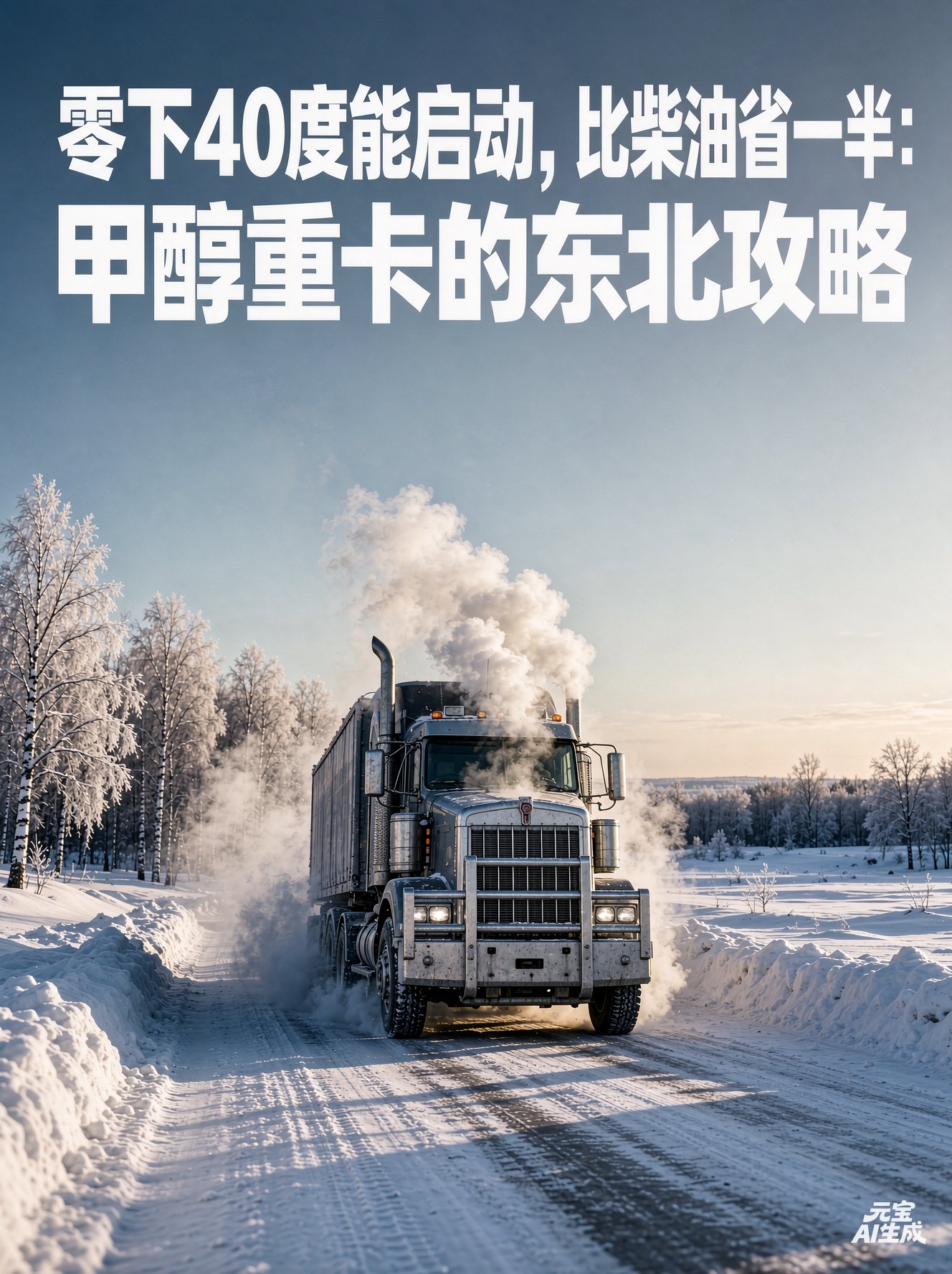 零下40度能启动，比柴油省一半：甲醇重卡的东北攻略