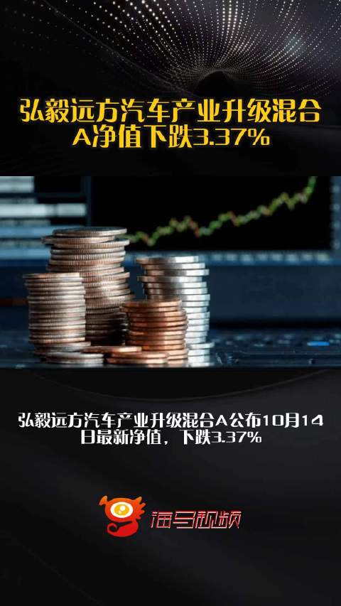 弘毅远方汽车产业升级混合A净值下跌3.37%