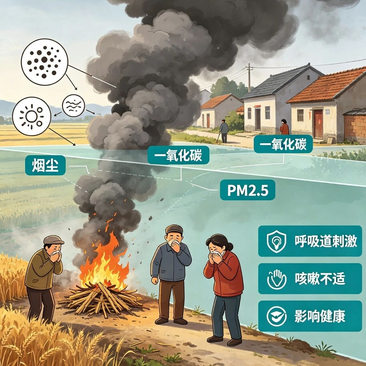 《生态环境法典》系列宣传⑤秸秆禁烧新规,向露天焚烧说“不”! 《生态环境法典》系列宣传⑤秸秆禁烧新规,向露天焚烧说“不”!