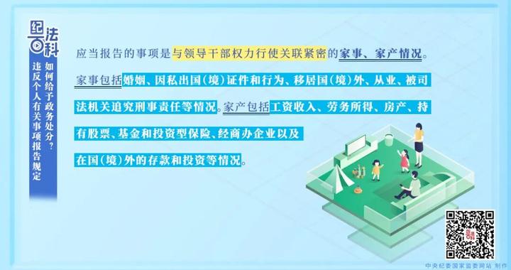 纪法百科丨违反个人有关事项报告规定如何给予政务处分？
