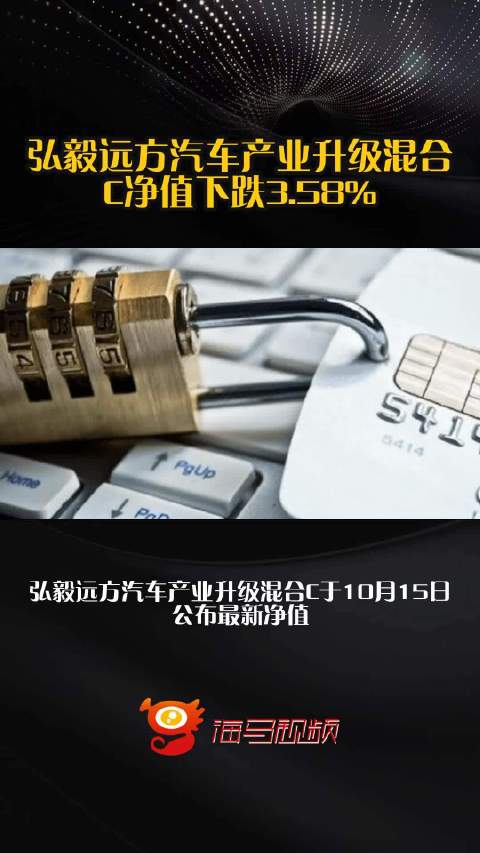 弘毅远方汽车产业升级混合C净值下跌3.58%