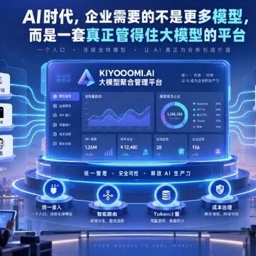 KIYOOOMI.AI企业级大模型聚合管理平台新品发布|会员动态 KIYOOOMI.AI企业级大模型聚合管理平台新品发布|会员动态