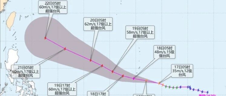 路径公布!台风“蔷琵”已升级,奔向我国概率越来越大!对舟山影响→ 路径公布!台风“蔷琵”已升级,奔向我国概率越来越大!对舟山影响→